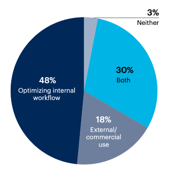 Which of the following high-level GenAI use cases do you expect your IT organization will adopt first? 